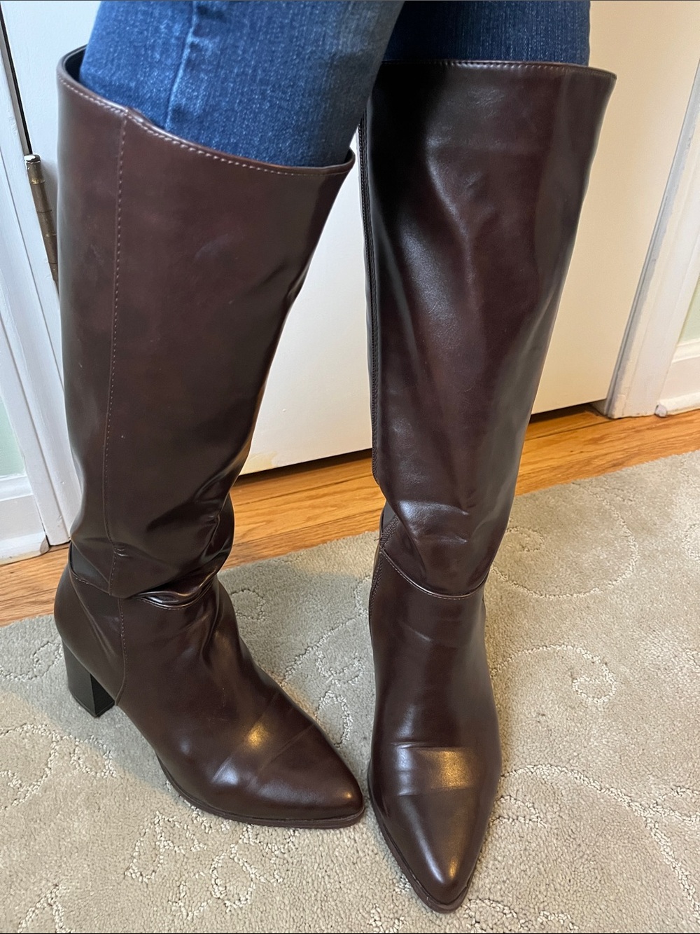 Chestnut Brown Knee High Boots size 8.5